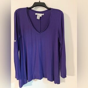 Max Studio Deep Purple Blouse